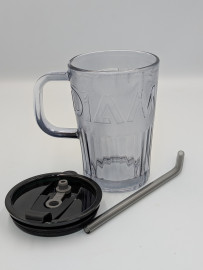 RAIS 415ml стакан с трубочкой