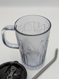 RAIS 415ml стакан с трубочкой